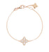 18kt rose gold diamond Princess Flower bracelet